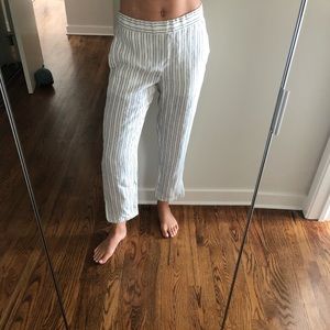 NWT Theory Striped Linen Pants Size 0